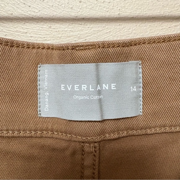 Everlane The Organic Straight-Leg Pant Toasted Coconut Tan Size 14 - Picture 12 of 13